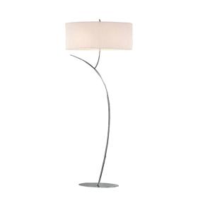 Eve Polished Chrome-White Floor Lamps Mantra Contemporary Floor Lamps Eve Polished Chrome-White Floor Lamps Mantra Contemporary Floor Lamps